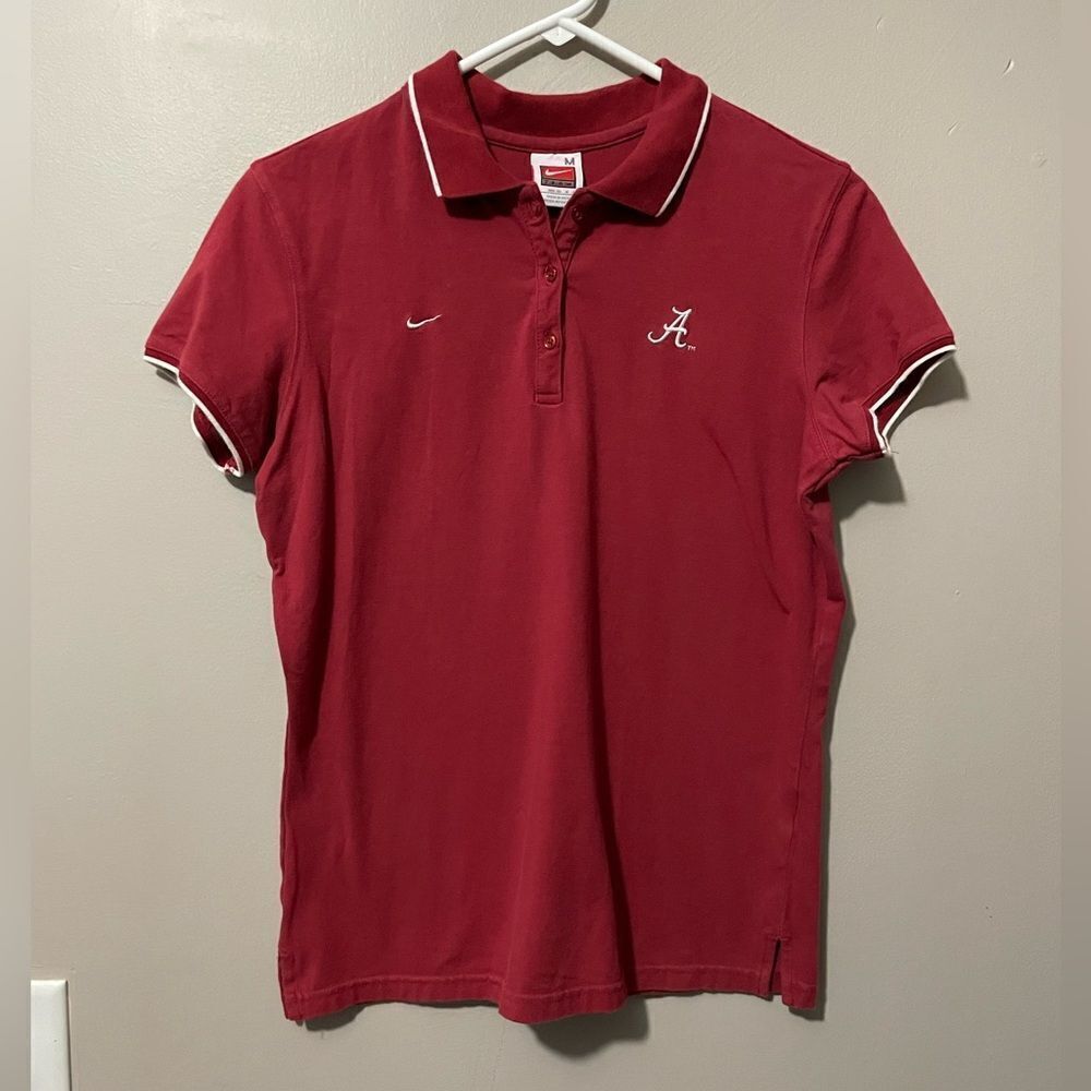Nike Women's Red Button Down Shirt
